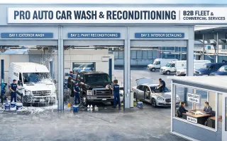 Car wash and reconditioning centers