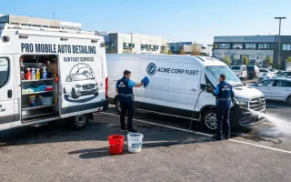 Mobile detailing operations